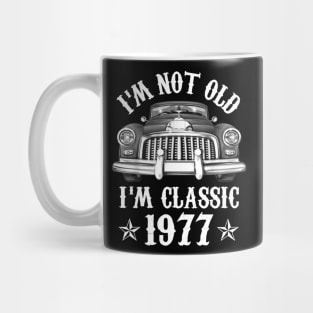 45 Year Old Vintage 1977 Classic Car 45th Birthday Gifts Mug